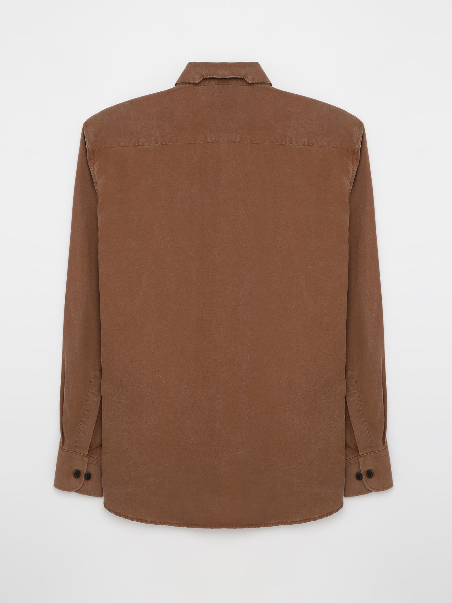 Fake Suede Casual Full Sleeve Shirt