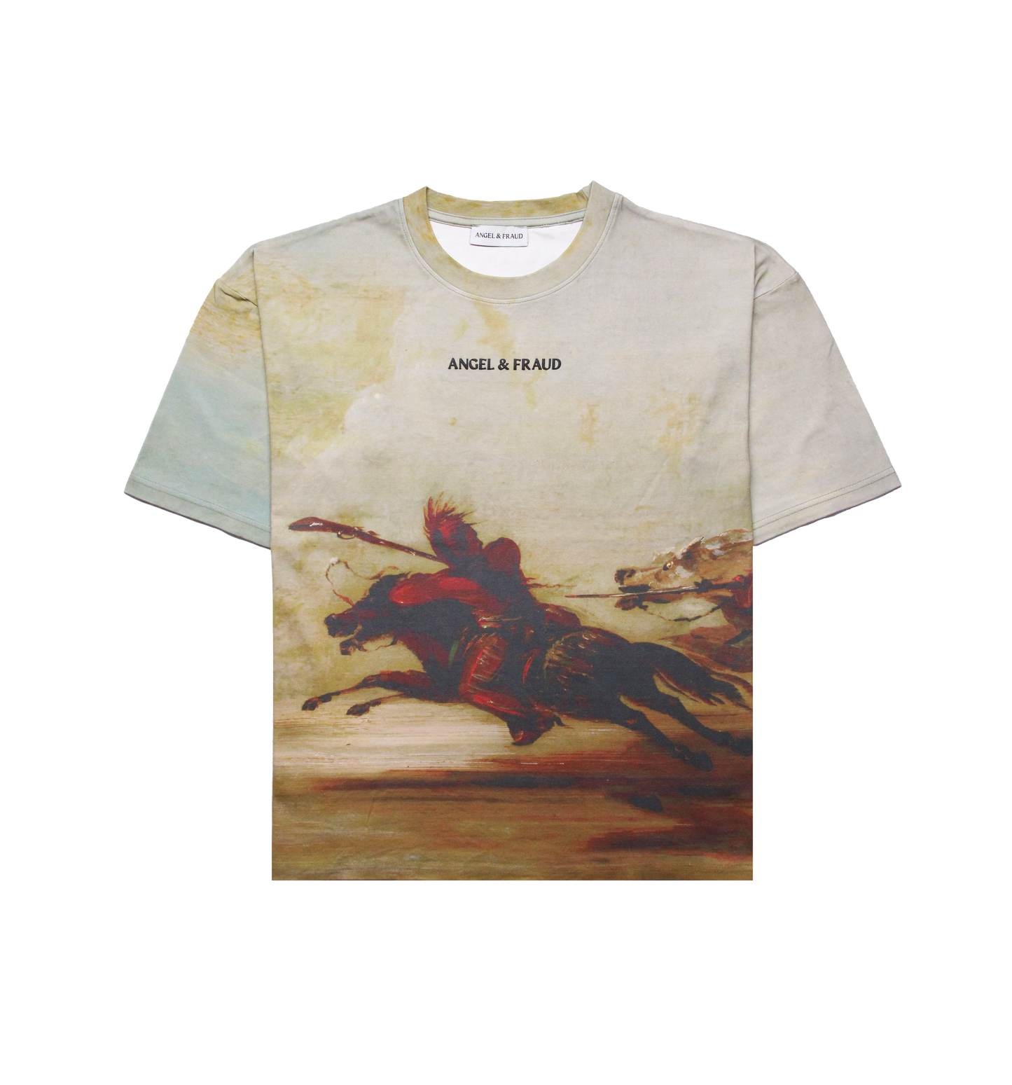 JUSTICE OVER BLOOD CROPPED TEE