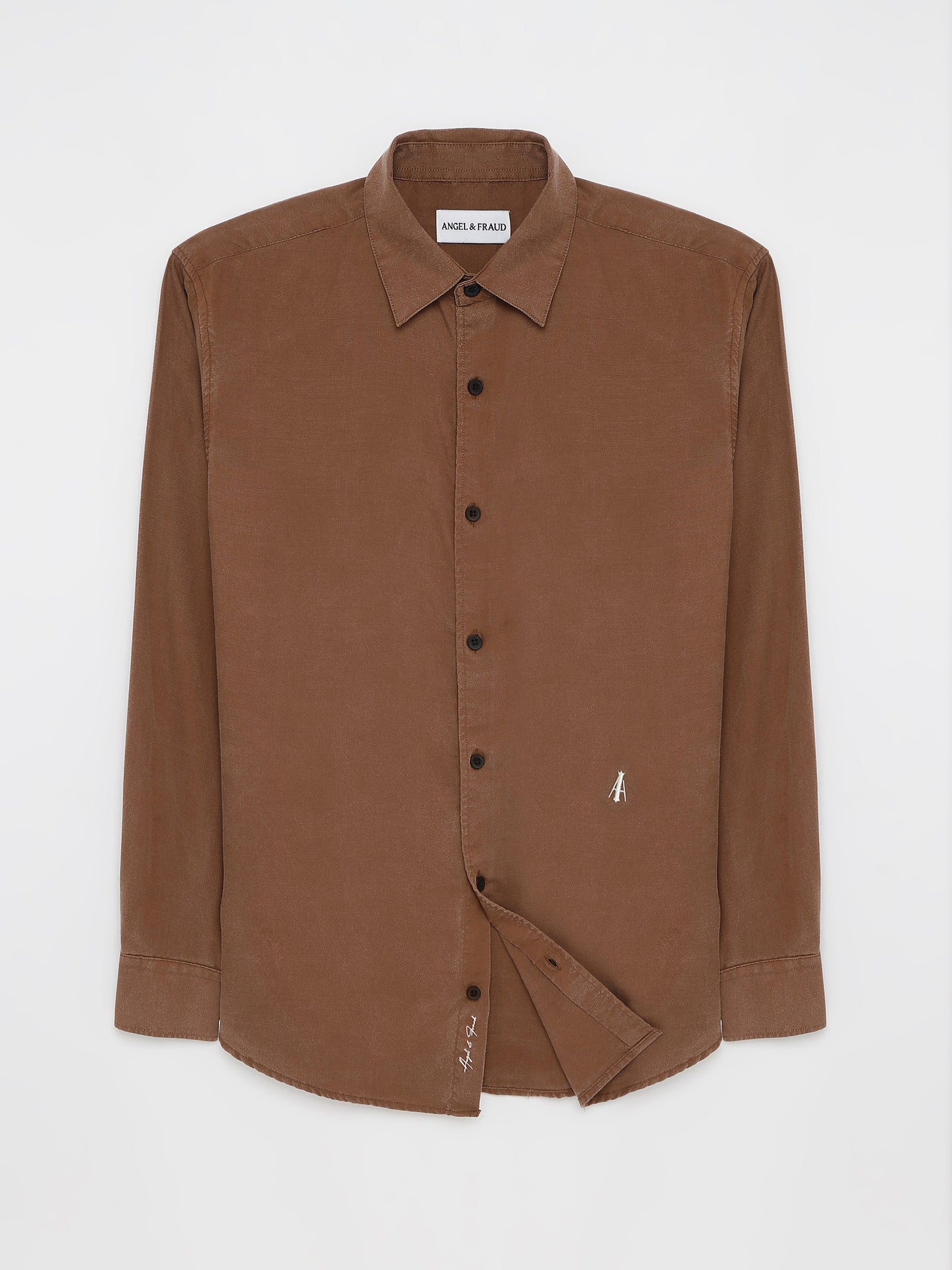 Fake Suede Casual Full Sleeve Shirt
